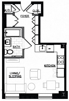 S1 studio - 395 sq. ft.  403,503,603,703,803